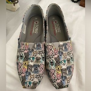 Colorful Dog Print Bob’s Sketchers Shoes
